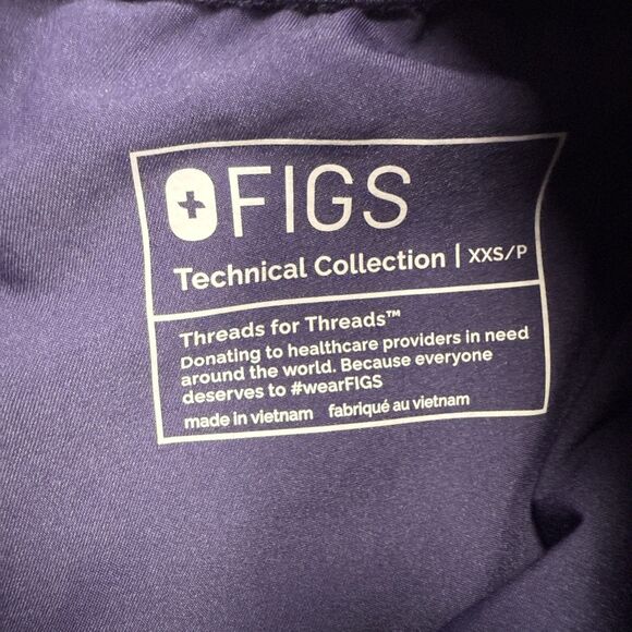 FIGS NWT Women’s Soeng Petite Scrub Pants Sz: XXS Color: Purple W23SW200P - Picture 7 of 8